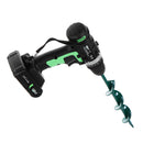 Green 4.6x37cm Garden Auger Small Earth Planter Drill Bit Post Hole Digger Earth Planting Auger Drill Bit for Electric Drill