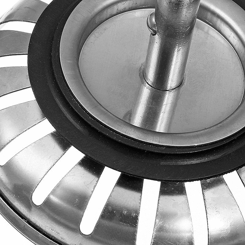 304 Stainless Steel Kitchen Bathroom Basin Sink Strainer Stopper Drain Waste Plug