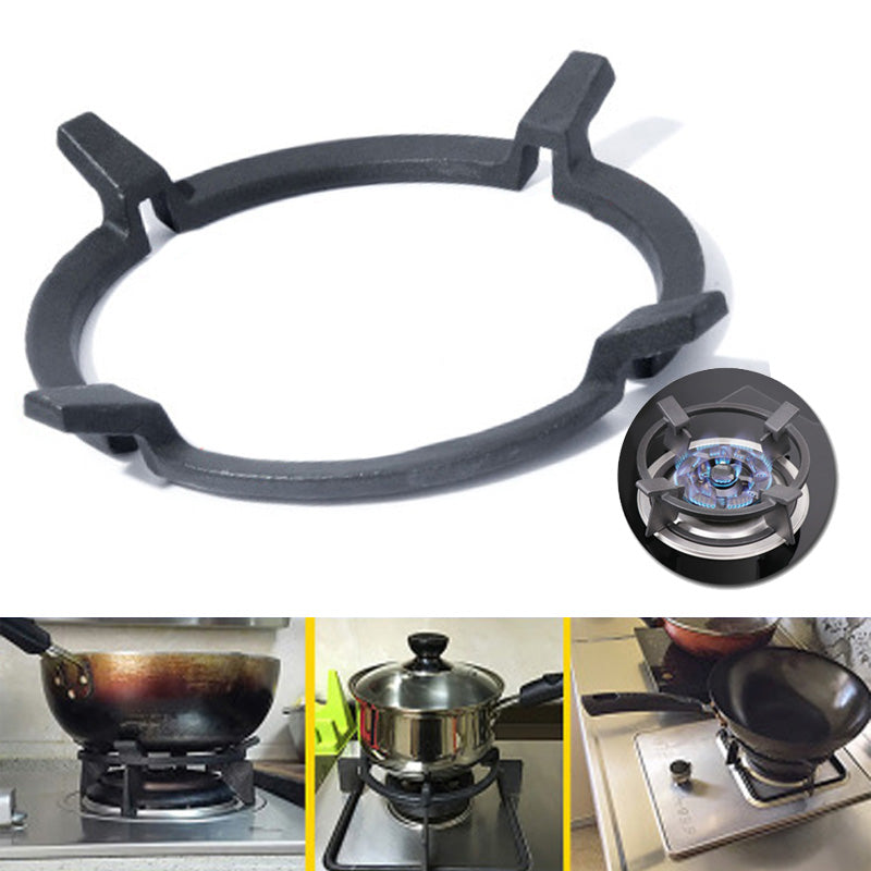 Universal Cast Iron Wok Stand Support/Stand for Burners Fits 99% Gas Hobs And Cookers Kitchen Storage Rack
