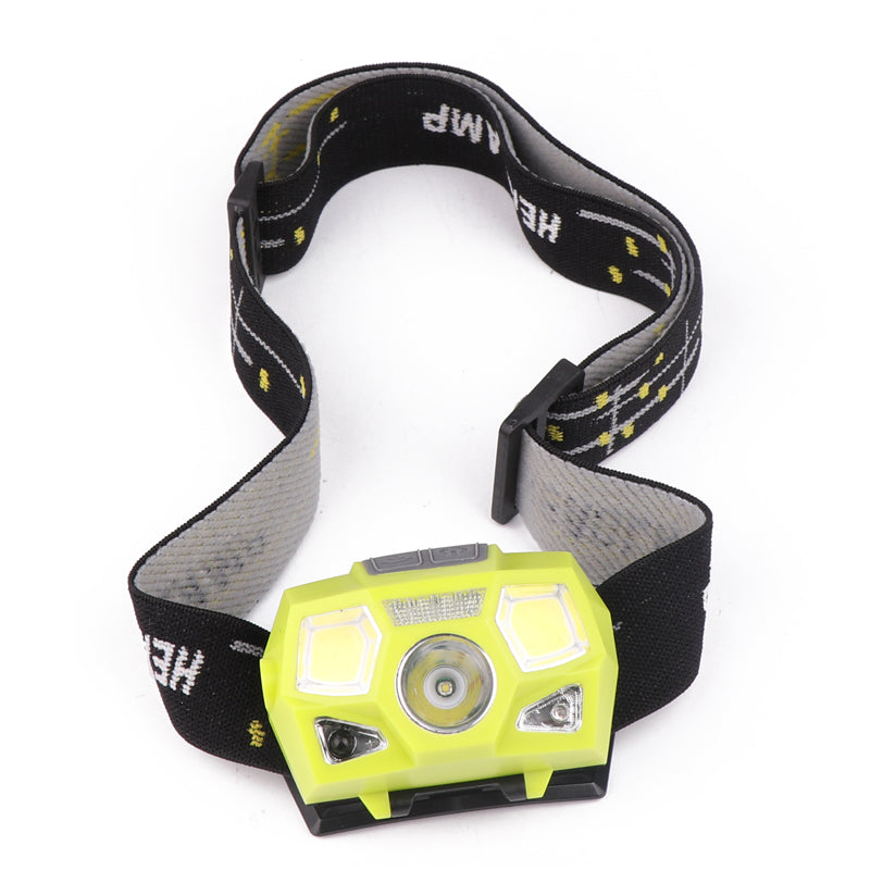 XANES XPE+COB LED Headlamp USB Interface Waterproof Camping Hiking Cycling Fishing Light Bike Bicycle
