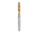 Drillpro HSS Spiral Flute Hand Tap Imperial Titanium Coated Machine Screw Plug Tap Drill