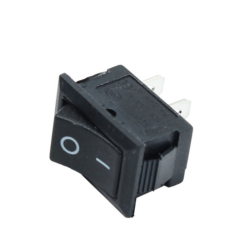 5pcs Black Push Button Mini Switch 6A-10A 110V 250V KCD1-101 2Pin Snap-in On/Off Rocker Switch