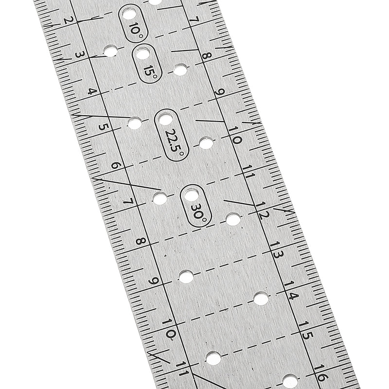 25-45cm Stainless Steel Precision Woodworking Square 90 Degree Angle Ruler Metric