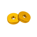 10Pcs M6 Manual Knurled Thumb Aluminum Alloy Screw Nut Spacer Flat Washer