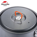 Naturehike 1.5L Aluminum Heat Exchanger Pot Portable Outdoor Cookware with Bowl and Spoon