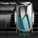 USAMS 10W Wireless Charger Infrared Smart Sensor Air Vent Dashboard Car Phone Holder Car Mount for 4.5-6.0 Inch Smart Phone for iPhone 11