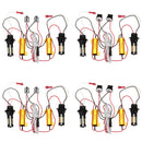 Pair T25 T20 1156 4014 66SMD LED Dual-Color Car Turn Lights Daytime Running DRL Lights Bulb Kit