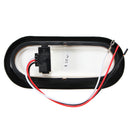 Red LED Stop Lights Side Marker Turn Signal Lamp Surface Mount Oval 17x8.2cm for Trailer Truck