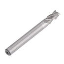 Drillpro 12-20mm HSS-CO 3 Flutes Milling Cutter CNC Milling Tool for Steel