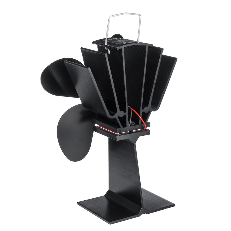 1100rpm Heat Powered Stove Fan Low Noise Wood Log Burner Fireplace Eco Friendly Fan No Battery No Electricity