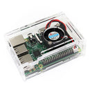 Acrylic Case with Cooling Fan for Raspberry Pi Model B+