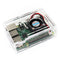 Acrylic Case with Cooling Fan for Raspberry Pi Model B+