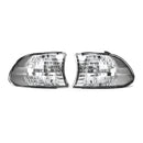 Pair Corner Light Lampshades Side Lamp Bulb Covers Set for BMW E38 7 Series 1999-2001