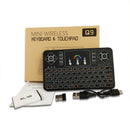 Q9 80 Keys Colorful Backlight Mini Keyboard Wireless Airmouse with Touch Pad