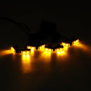 8PCS 16W 12V LED Car Emergency Strobe Warning Light Police Fireman Flashing Grill Fog Lamp Kit Yellow/White