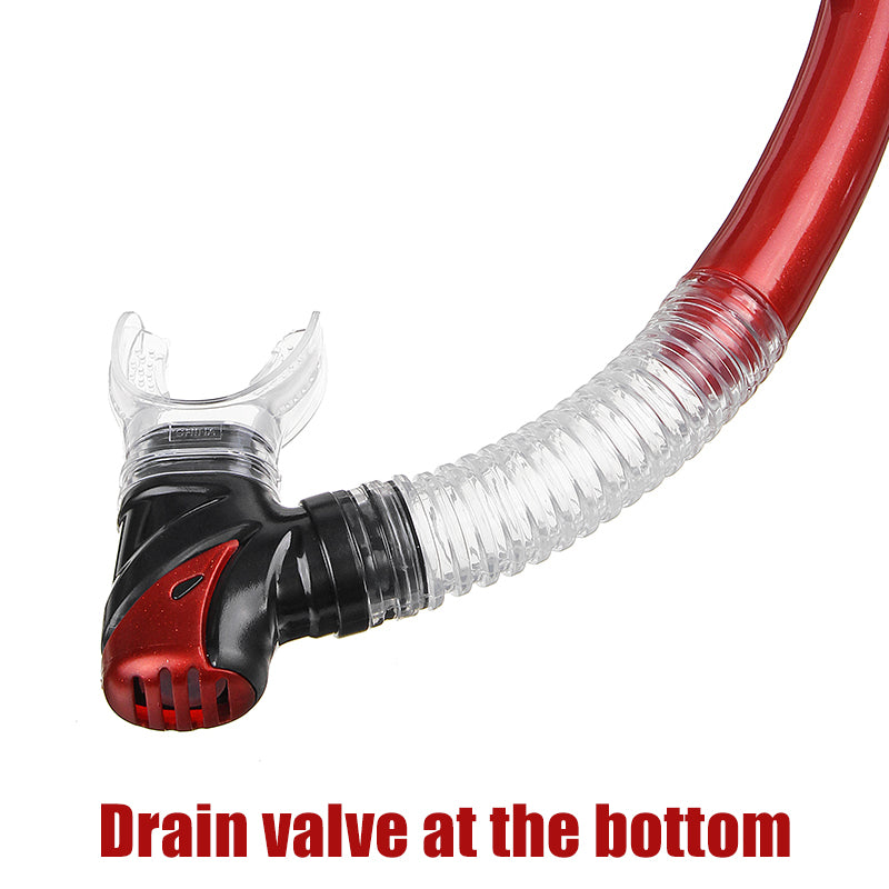 PVC Snorkel Set Snorkel Diving Mask Wide View Tempered Glass Anti-Leak Dry Top Snorkel Professional Snorkeling Set for Adult Youth