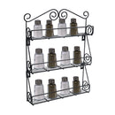 3 Tier Kitchen Bottle Spice Rack Jar Holder Storage Shelf Organizer Wall Mount