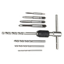 Drillpro T Handle Screw Tap Wrench with M3-M6 Taps and Drills