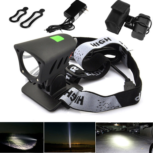 1000 Lumens 8800mAh LED IP65 Headlamp Set Rechargeable Bicycle Headlight 5 Modes Bicycle Front Light