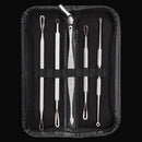 5Pcs Multipurpose Blackhead Acne Comedone Extractor Remover Stainless Steel Tool Set Kit