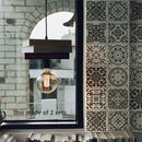 Funlife Black And White Retro European Bathroom Tile Plaster Anti-Oil Plaster Bathroom Wall Plaster