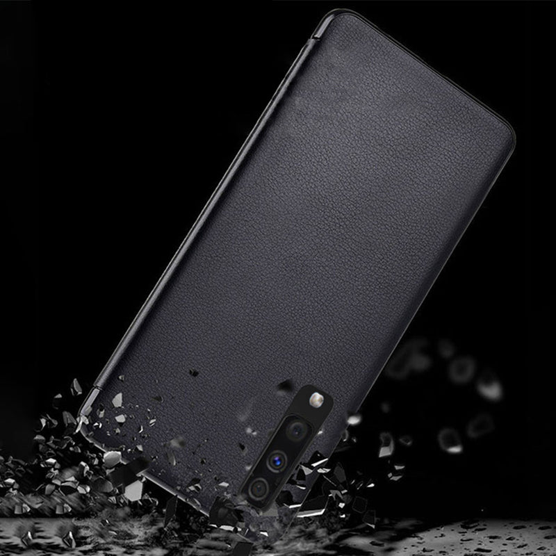 Bakeey Smart Sleep Window View Stand Flip PU Leather Protective Case for Samsung Galaxy A50 2019