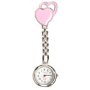 Sweet Heart Pocket Watch Stainless Dial Tunic Fob Pocket Doctor Nurse Watch