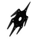 Updated Trimmer Head Green/Black/Yellow 65Mn 6 Teeth Blade Trimmer Head Brush Cutter Blade for Lawnmower