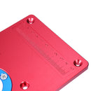 235x120x8mm Universal Aluminum Router Table Insert Plate with Ring For Woodworking