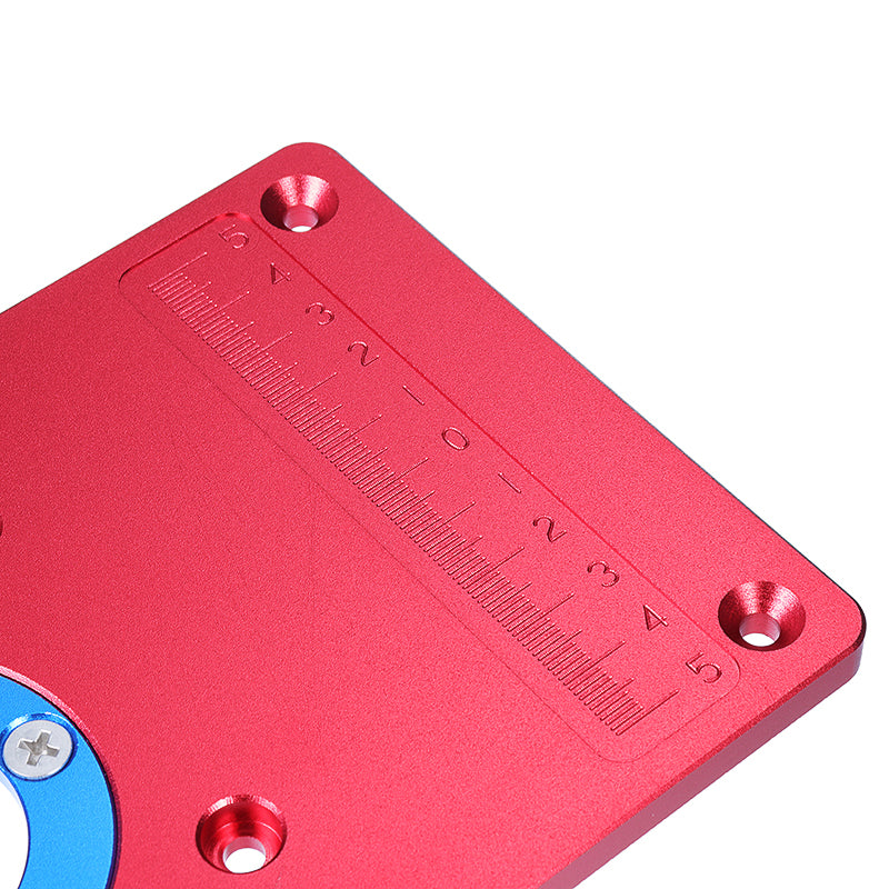 235x120x8mm Universal Aluminum Router Table Insert Plate with Ring For Woodworking