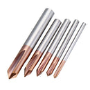 Drillpro 3 Flutes 90 Degree AlTiN Coating Chamfer Mill HRC55 2-8mm Tungsten Steel Milling Cutter
