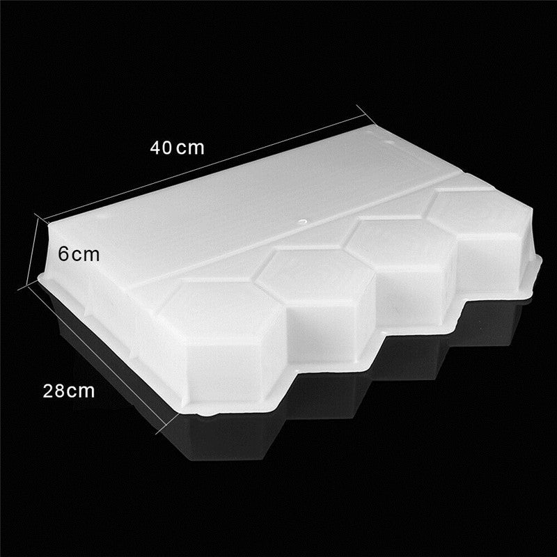 Big Garden DIY Plastic Path Maker Mold Road Paving Cement Stone Mould Brick