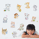 Miico FX1020L Cute Cartoon Cat Stickers Decorative Sticker Wall Stickers Toilet Stickers