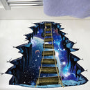 Miico Creative 3D Universe Suspension Bridge Removable Home Room Decorative Wall Door Decor Sticker