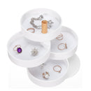 4 Layers 360 Rotating Jewelry Earrings Bracelet Storage Box Organizer Earring Holder
