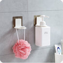 Non-Perforated Wall Body Wash Bottle Holder Suction Wall Bathroom Shampoo Storage Rack Towel Holder