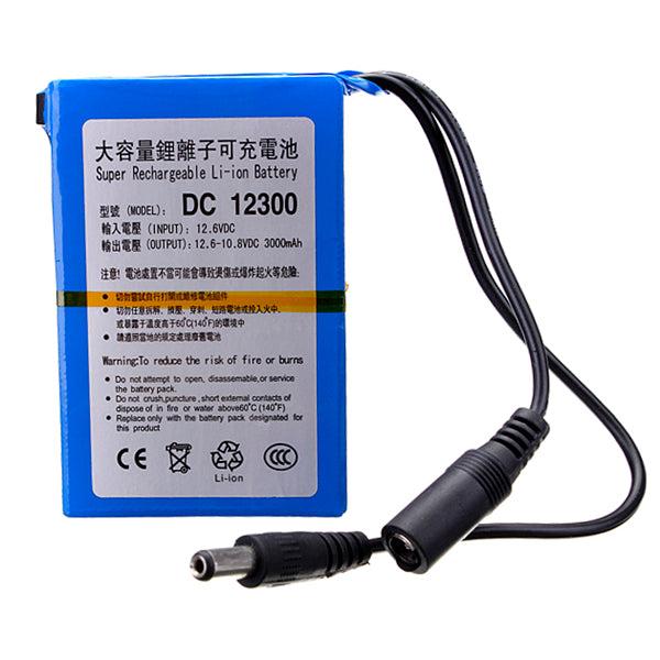 11.1V Lithium-ion 3000mAh Super Rechargeable Battery Pack with 2368-EU AC/DC Charger