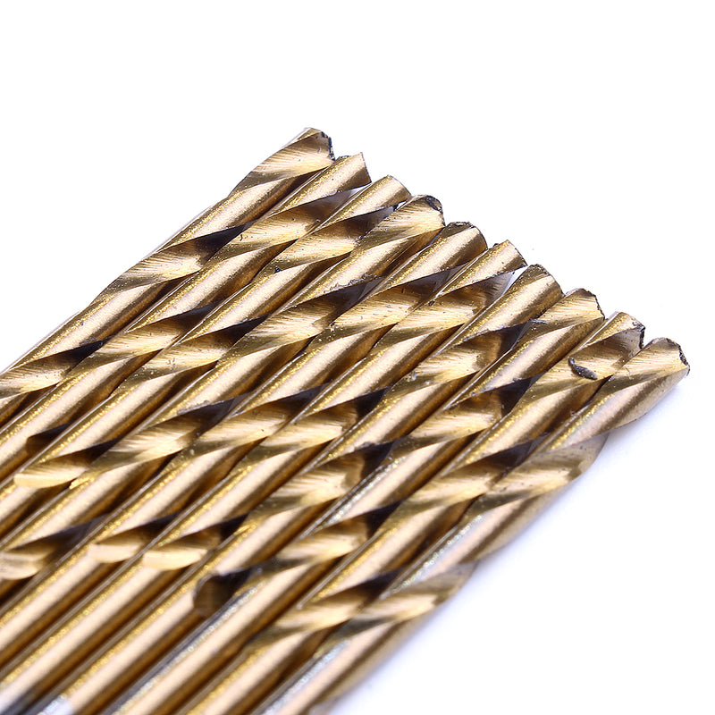 55Pcs 1.0-3.5mm HSS Twist Drill Bit Set High Speed Steel Titanium Coated Wood Drill Bits