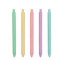 KACO K1015 5 Pcs/Box Macaron Candy Color Gel Pens 0.5mm Pen Refill Signing Pens For Students School Office