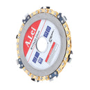 Drillpro Gold 4-1/2 Inch Grinder Chain Disc 8 Tooth Wood Carving Disc For 125 Angle Grinder