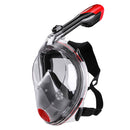 CAMTOA Foldable 180 Full Face Snorkeling Mask Anti-fog Diving Respirator Mask with Detachable Camera Stand Net Bag