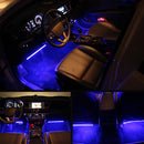 15 LED Colorful RGB Car Interior Floor Atmosphere Strip Light Remote Decoration Lamp