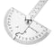Wynns W0262A 90X150MM 180 Degree Stainless Steel Protractor Round Angle Ruler Tool