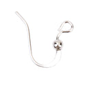 10 Pairs/ Pack Silver Tone Ear Wire Ball Dot French Hook Dangle Earring DIY Jewelry Making Findings Crafts