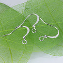 10 Pairs/ Pack Silver Tone Ear Wire Ball Dot French Hook Dangle Earring DIY Jewelry Making Findings Crafts