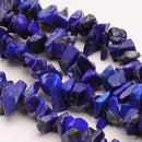 4-9mm Exquisite Elegant Lapis Lazuli Chip Gemstone Loose Beads Strand For Jewellery Necklace Bracelet Making DIY Blue