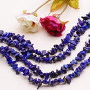 4-9mm Exquisite Elegant Lapis Lazuli Chip Gemstone Loose Beads Strand For Jewellery Necklace Bracelet Making DIY Blue
