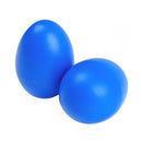 2 Pieces Plastic Percussion Musical Instrument Egg Maracas Shakers Blue