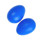 2 Pieces Plastic Percussion Musical Instrument Egg Maracas Shakers Blue