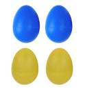 2 Pieces Plastic Percussion Musical Instrument Egg Maracas Shakers Blue